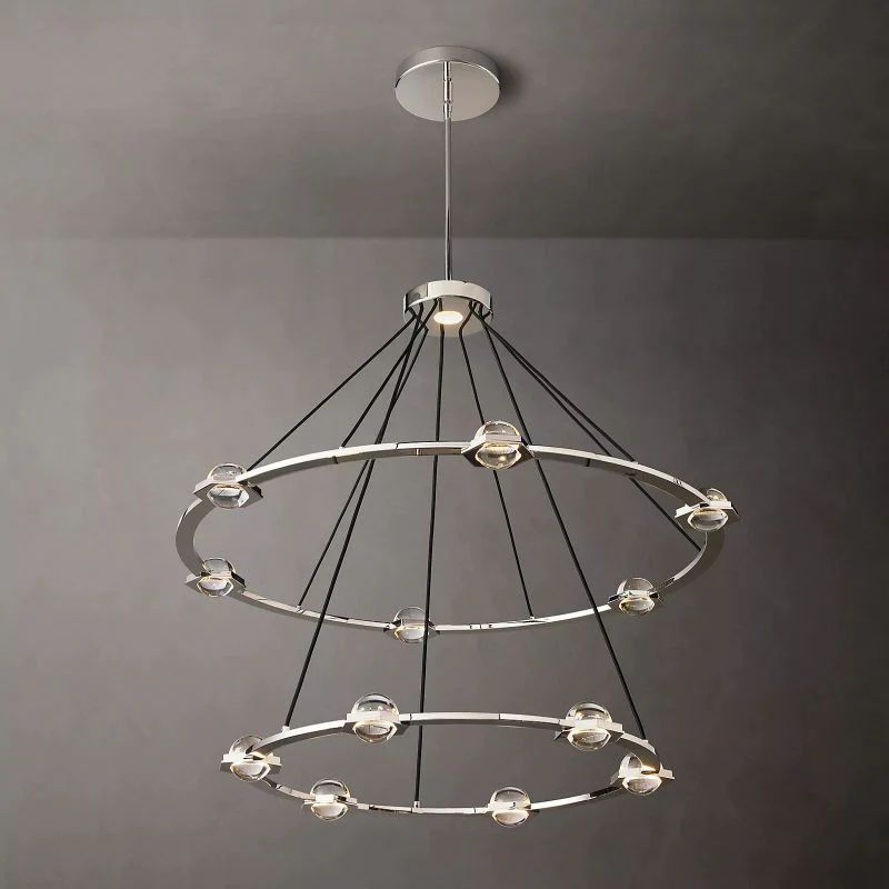 Eclatant Two-Tier Round Living Room Chandelier 48"