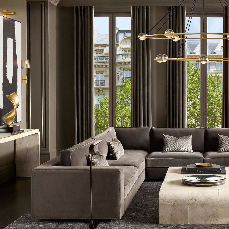 Eclatant Two-Tier Round Living Room Chandelier 60"