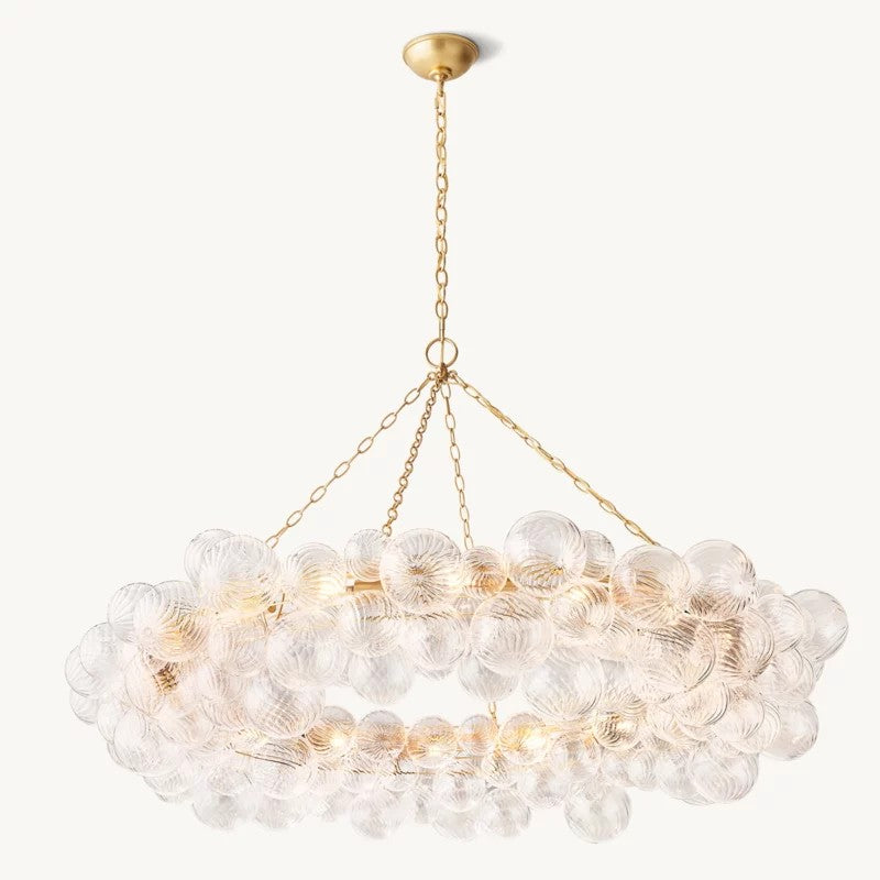 Tala Ring Glass Ball Living Room Chandelier 54"