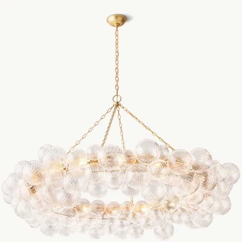 Tala Ring Glass Ball Living Room Chandelier 63"