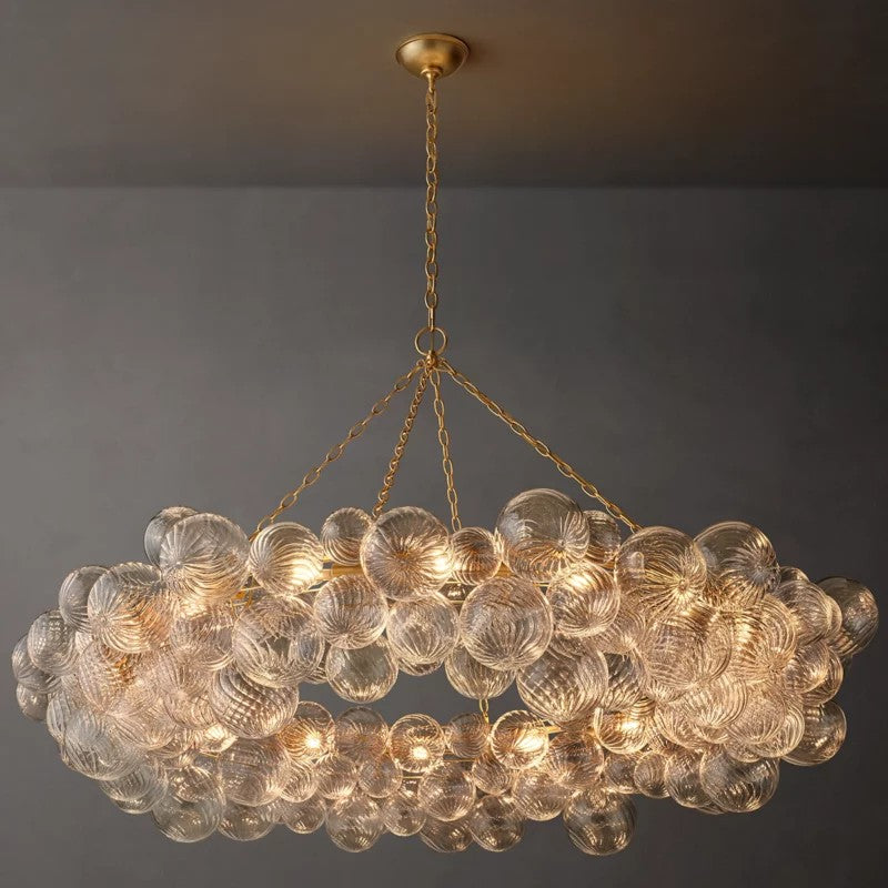 Tala Ring Glass Ball Living Room Chandelier 63"