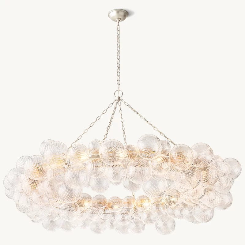 Tala Ring Glass Ball Living Room Chandelier 63"