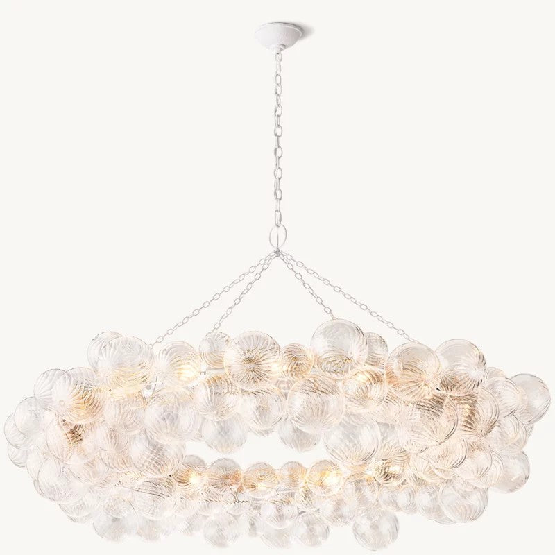 Tala Ring Glass Ball Living Room Chandelier 63"
