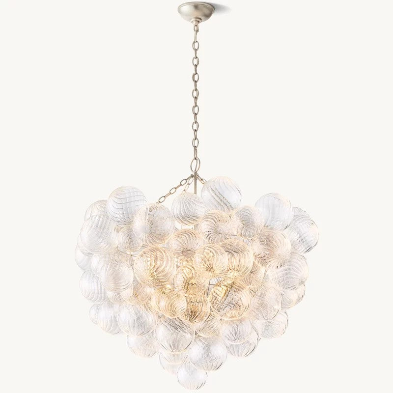 Tala Round Glass Ball Chandelier 38"