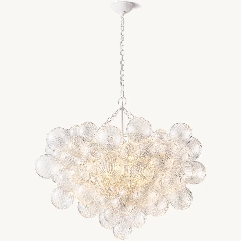 Tala Round Glass Ball Chandelier 38"