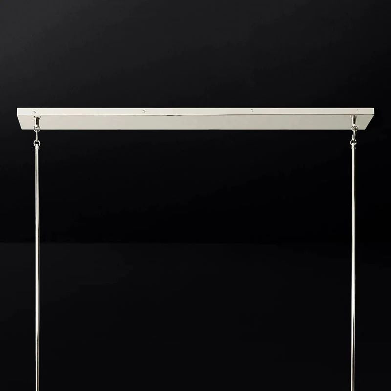 Pauille Glass Linear Dining Room Chandelier 49"
