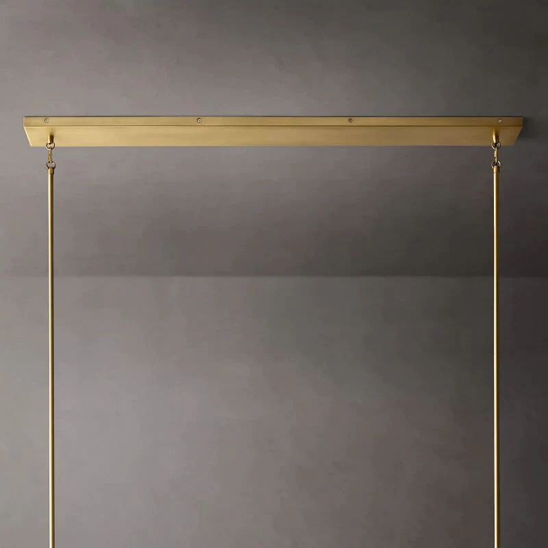 Pauille Glass Linear Dining Room Chandelier 49"