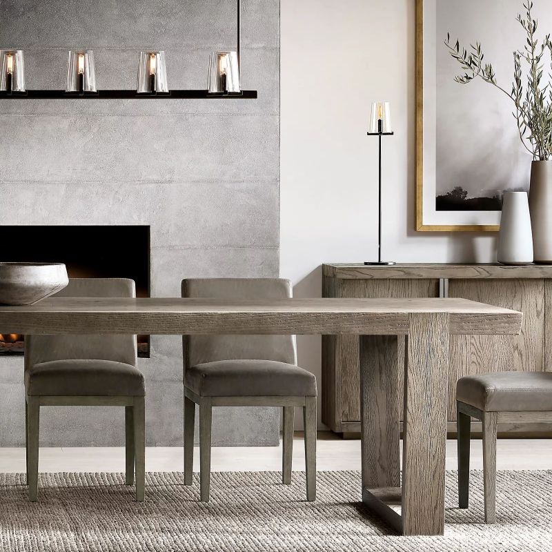 Pauille Glass Linear Dining Room Chandelier 60"