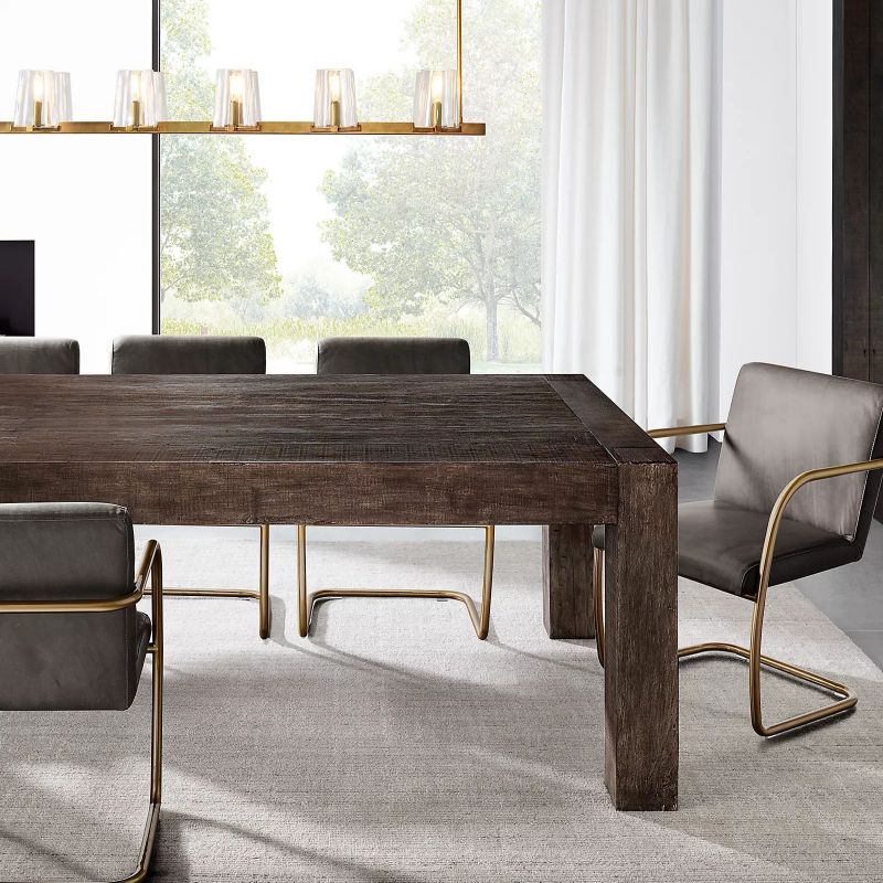 Pauille Glass Linear Dining Room Chandelier 60"