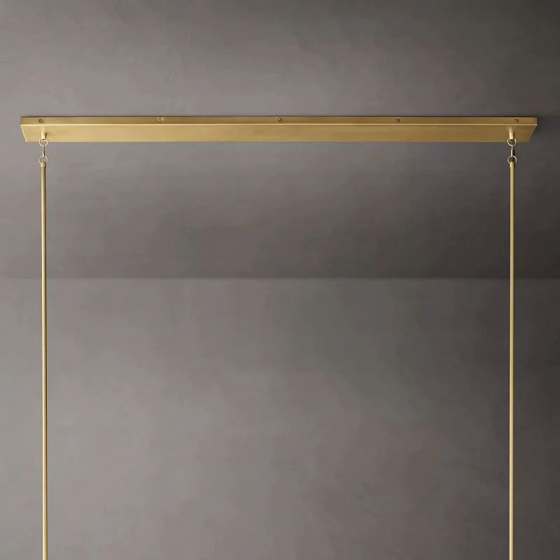 Pauille Glass Linear Dining Room Chandelier 60"