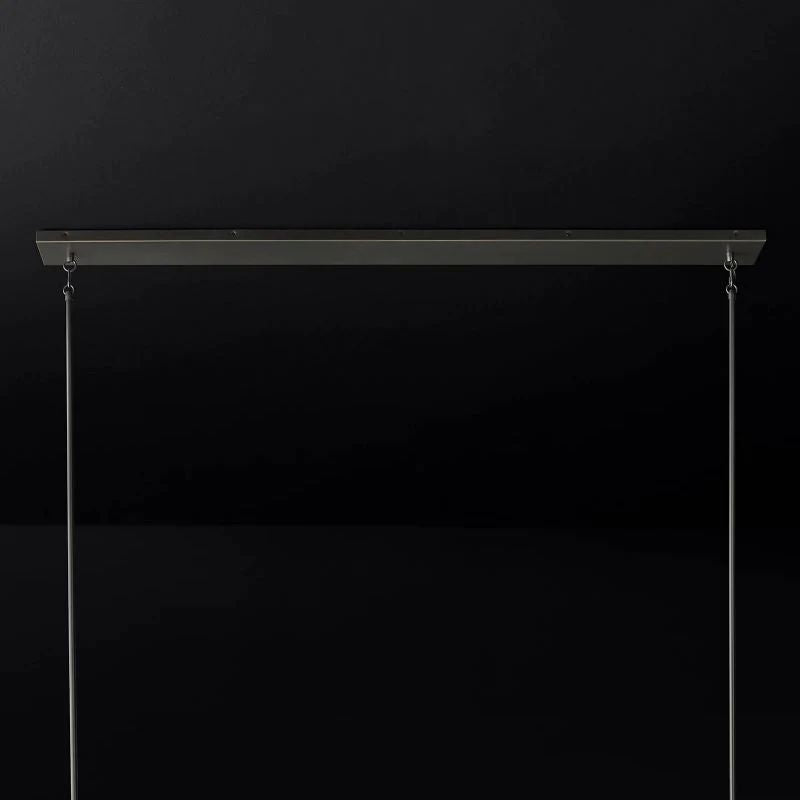 Pauille Glass Linear Dining Room Chandelier 60"
