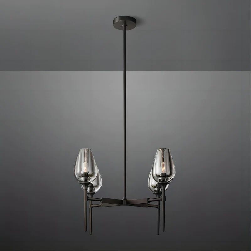 Tulip Round Dining Room Chandelier 27''