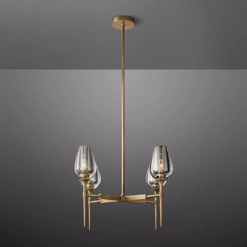 Tulip Round Dining Room Chandelier 27''