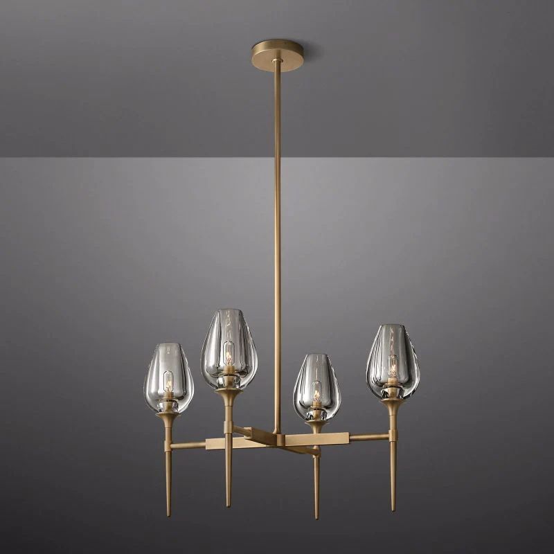 Tulip Round Dining Room Chandelier 27''