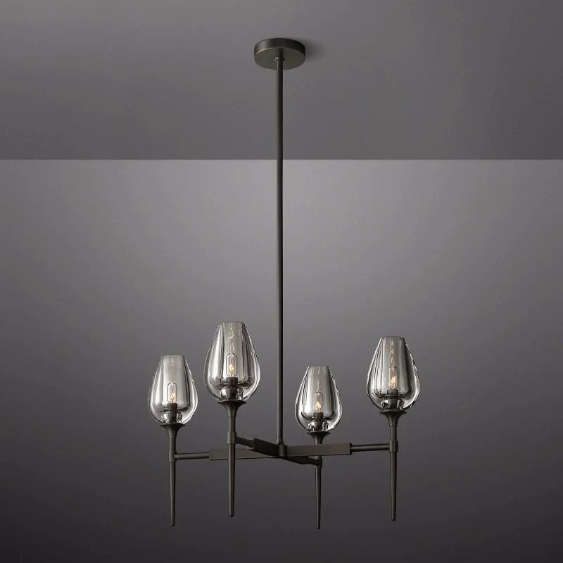 Tulip Round Dining Room Chandelier 27''