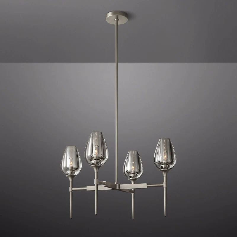 Tulip Round Dining Room Chandelier 27''