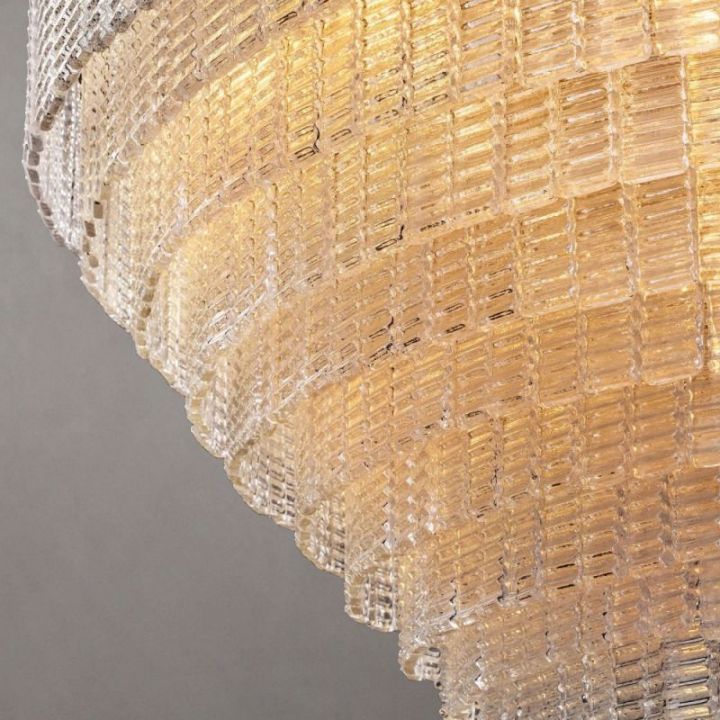 Sirene Clear Round Chandelier 52"
