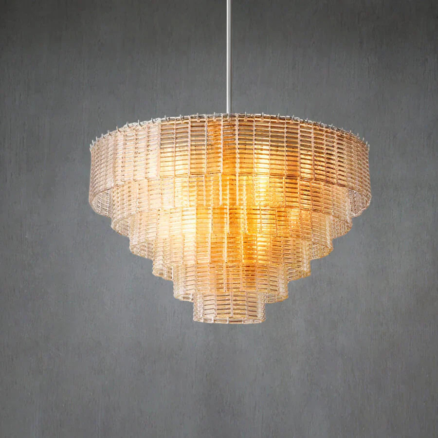 Sirene Clear Round Chandelier 41"