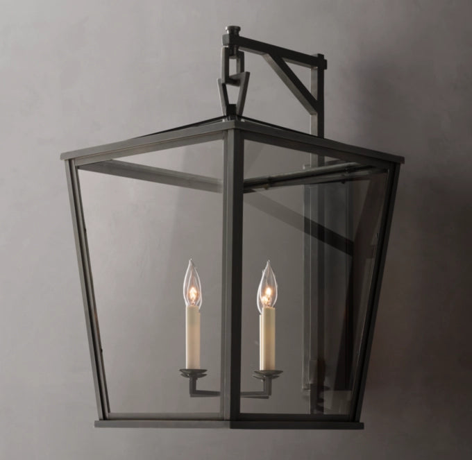 19th C. English Openwork Outdoor Sconce 28"