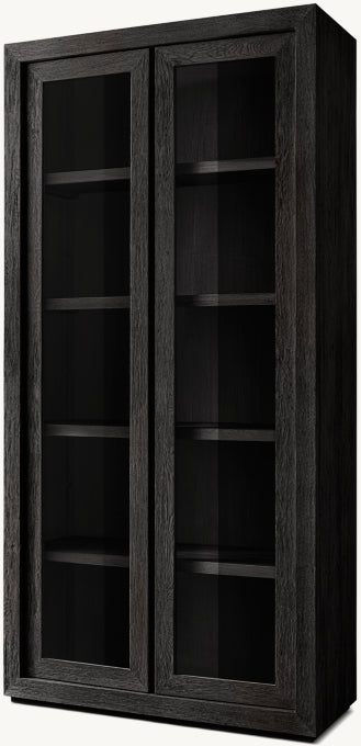 Drifted Reclaimed Oak Glass Cabinet