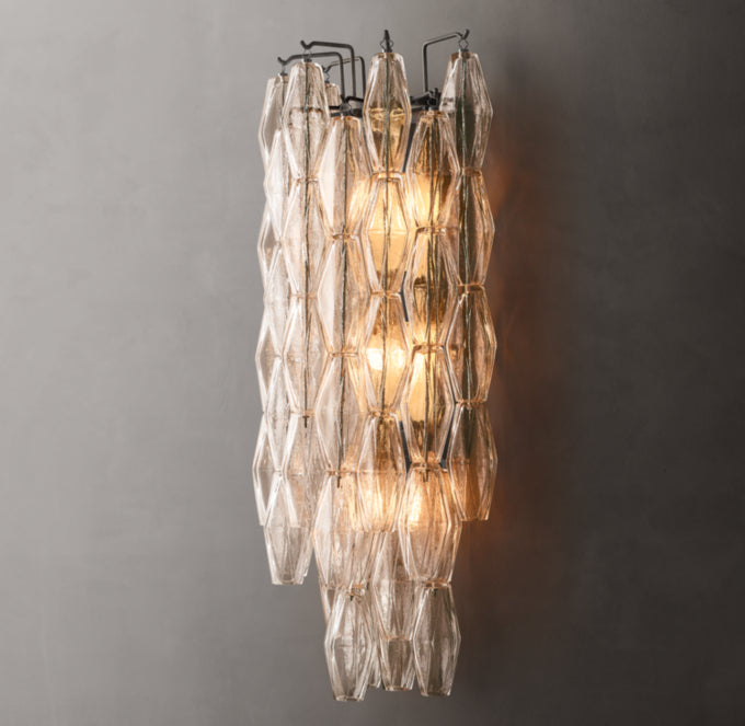 Chiara Clear Glass Grand Sconce