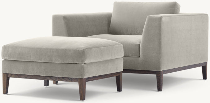 Italia Taper Arm Chair - Oak Base