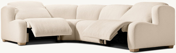 Marc茅 Recliner Modular 4-Piece L-Sectional
