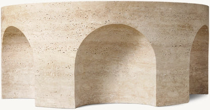 Volta Carved Round Coffee Table