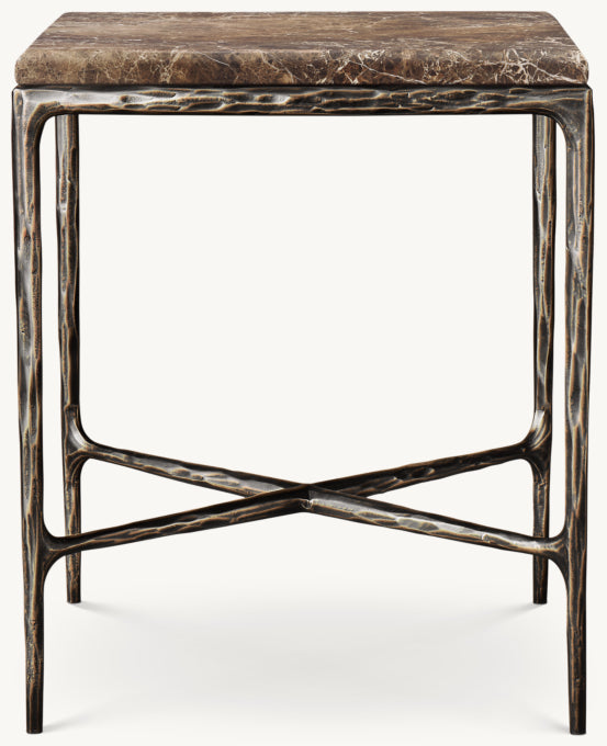 Thaddeus Marble Square Bedside Table