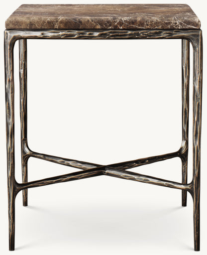 Thaddeus Marble Square Bedside Table