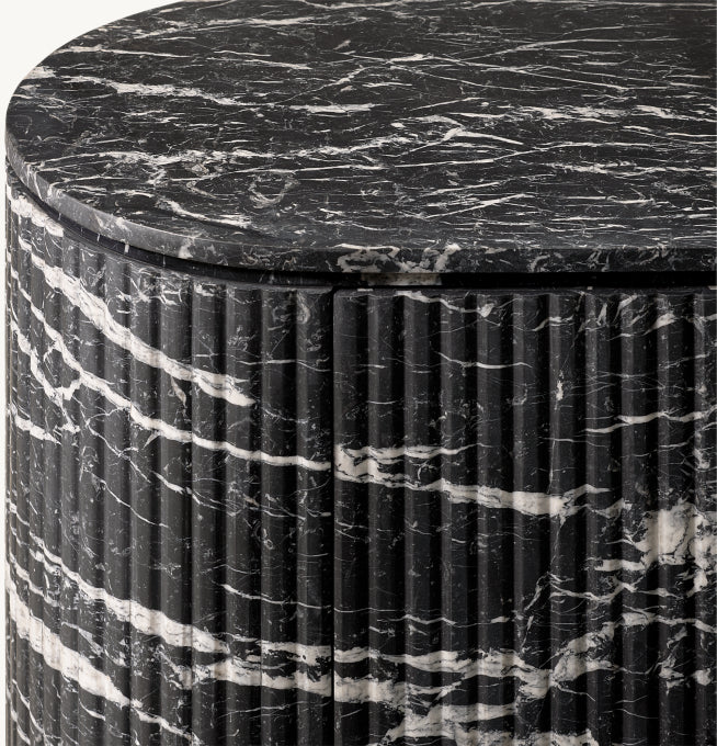 Byron Reeded Stone Double-door Sideboard