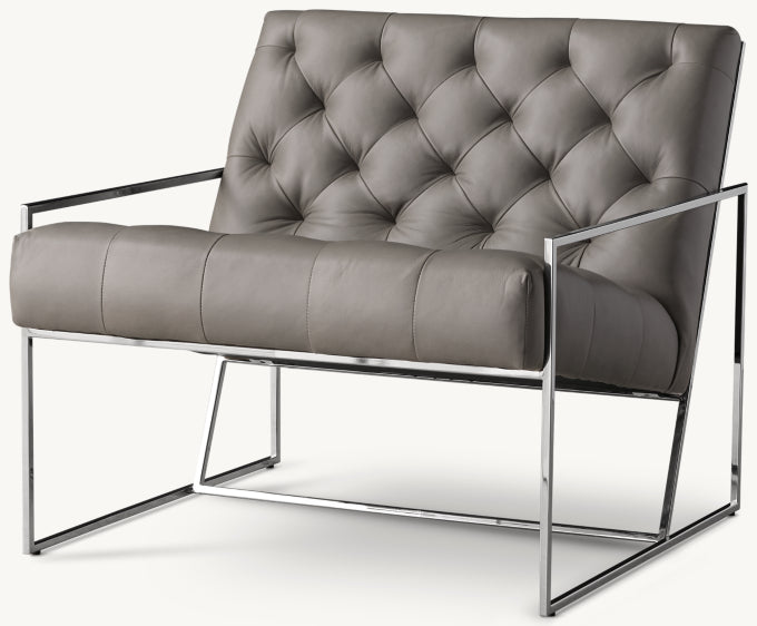 Marsden tufted Leather Chair