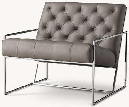 Marsden tufted Leather Chair