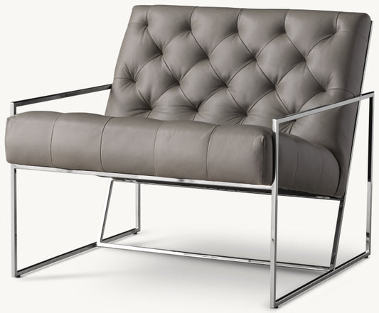 Marsden tufted Leather Chair