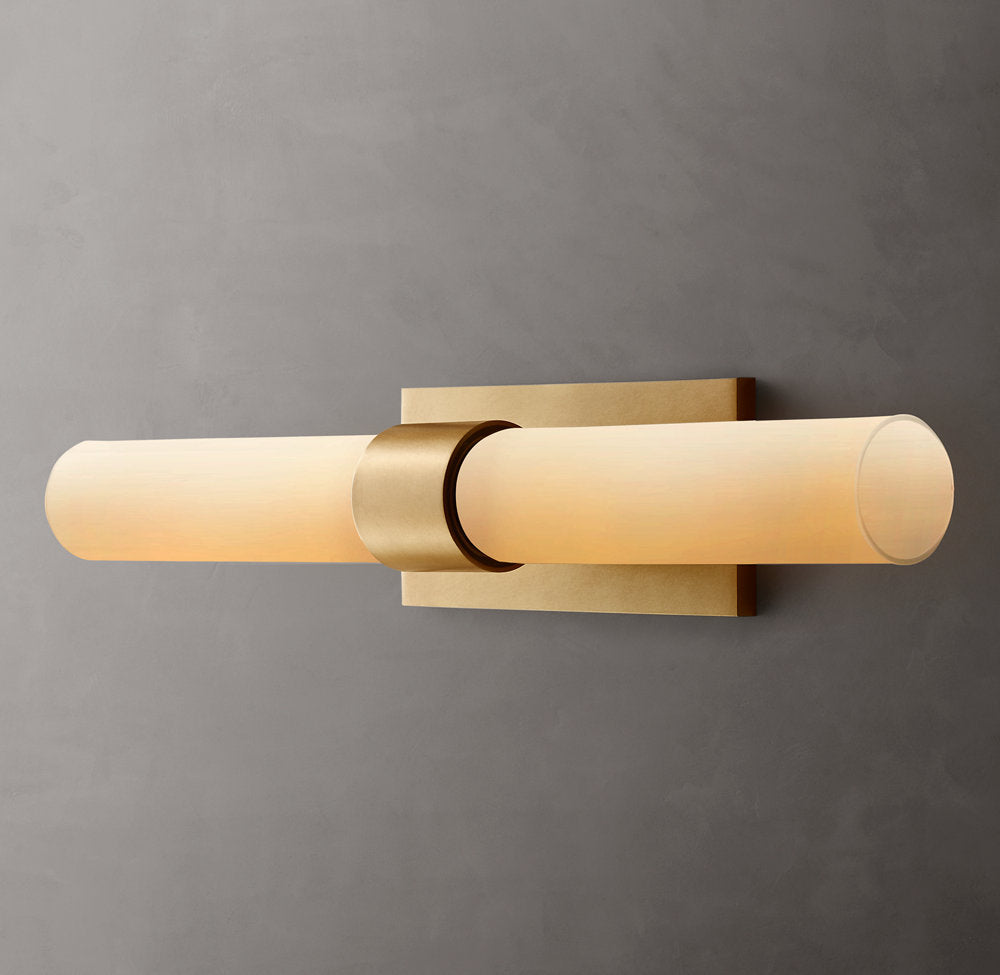 Ravelle Milk Glass Linear Sconce