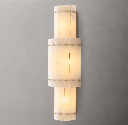 San Marco Alabaster Grand Round Sconce
