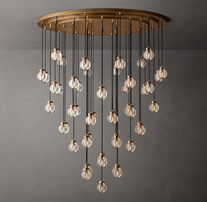 Pearl Round Chandelier 60"