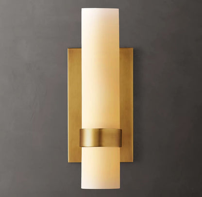 Ravelle Milk Glass Sconce 12"