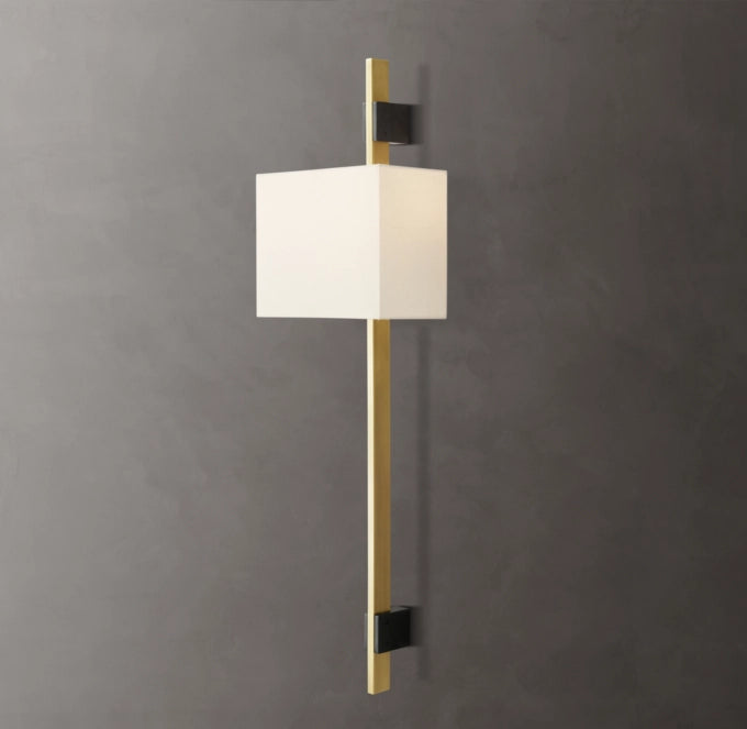 Vela Rectangular Bar Sconce - Rectangular Shade