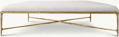 Thaddeus Fabric Square Coffee Ottoman