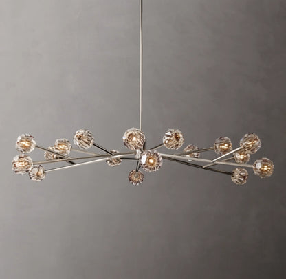 Boule De Cristal Clear Glass Round Chandelier 72"