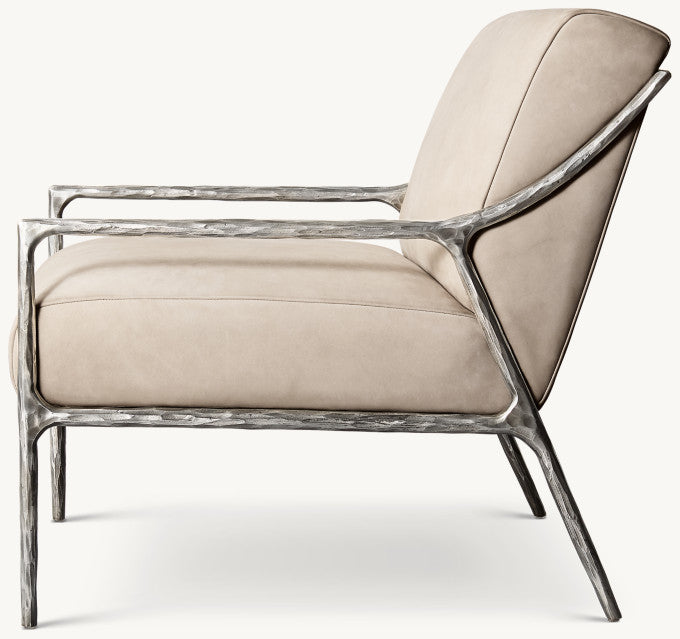 Thaddeus Slope Arm Leather Chair