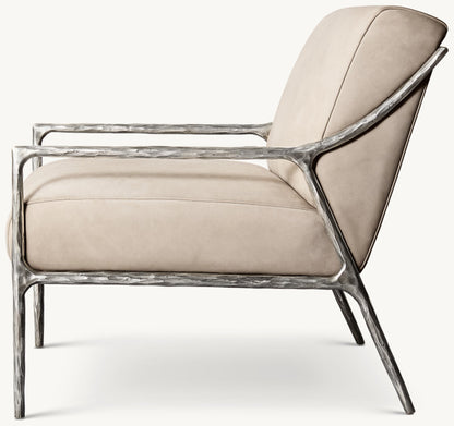 Thaddeus Slope Arm Leather Chair