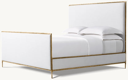 Thaddeus Fabric Panel Bed with Footboard