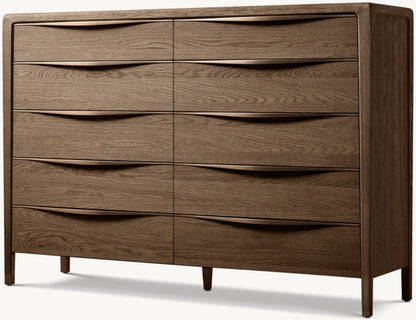 Gael Oak 10-Drawer Dresser