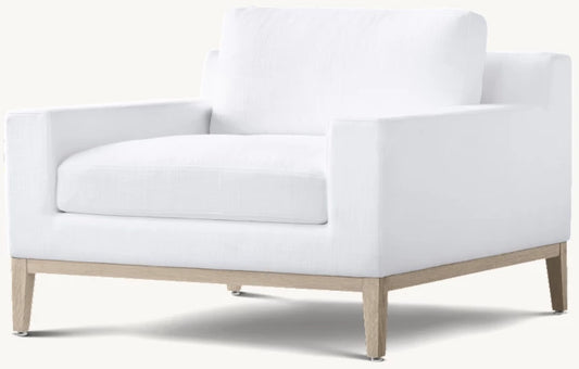 Italia Track Arm Chair - Oak Base