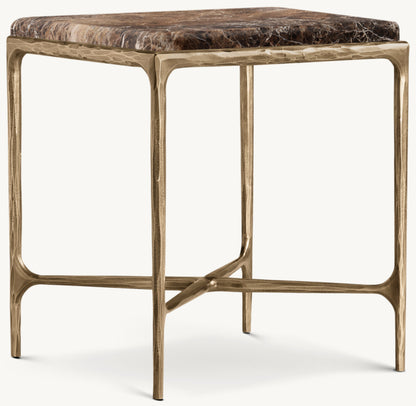 Thaddeus Marble Square Bedside Table