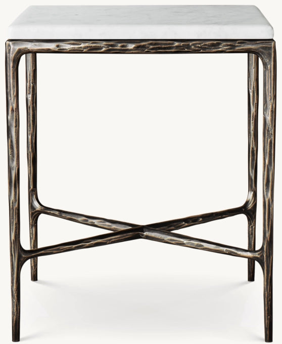 Thaddeus Marble Square Bedside Table