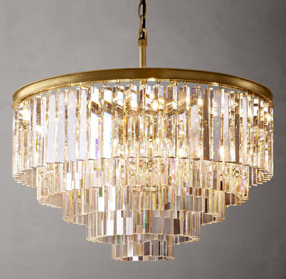 1920s Odeon Round Chandelier 32"