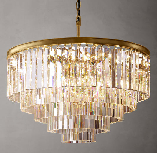 1920s Odeon Round Chandelier 32"